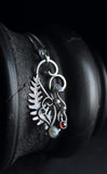Mushroom pendant Silversmithing Botanical jewelry
