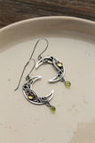 Moon earrings Celestial jewelry Silversmithing