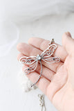 Silver Dragonfly pendant Hand fabricated jewelry