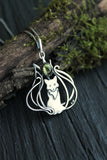 Kitsune fox pendant Hand fabricated jewelry
