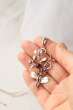 Cranberries pendant silver plant jewelry