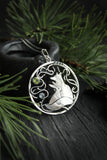 Fox and hare silver necklace Frieandship pendant