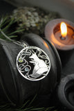 Fox and hare silver necklace Frieandship pendant