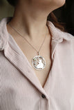 Fox and hare silver necklace Frieandship pendant