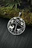 Yggdrasil pendant Silver elven jewelry Forest necklace