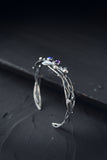 Blueberry silver bracelet Botanical jewelry