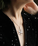 Mistletoe silver pendant Artisan jewelry