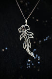 Hammerhead shark silver pendant Hand fabricated jewelry