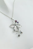 Raspberry silver pendant Silversmithing