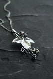 Raspberry silver pendant Silversmithing