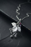 Raspberry silver pendant Silversmithing