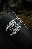 Fern earrings Silver botanical jewelry