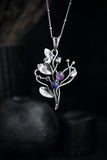 Blueberry pendant Artisan jewelry Silversmithing