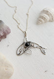 Orca whale silver pendant Artisan jewelry