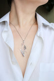 Snowdrop pendant Silversmithing jewelry