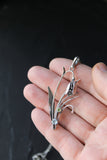 Snowdrop pendant Silversmithing jewelry