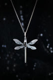 Dragonfly pendant Hand fabricated jewelry