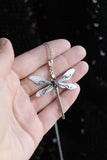 Dragonfly pendant Hand fabricated jewelry