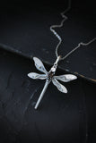 Dragonfly pendant Hand fabricated jewelry