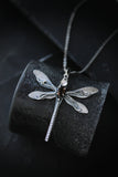 Dragonfly pendant Hand fabricated jewelry