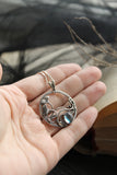 Ginkgo leaf pendant Plant jewelry Hand fabricated
