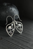 Magnolia flower earrings Design jewelry