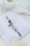 Shark pendant with topaz Design jewelry