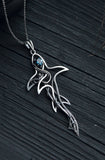 Shark pendant with topaz Design jewelry