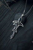Shark pendant with topaz Design jewelry