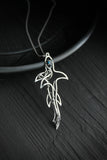 Shark pendant with topaz Design jewelry