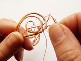 Wire wrapped Bracelet jewelry tutorial without soldering Copper wire tutorial Wire weave tutorial Wire wrapping jewelry Step by step guide