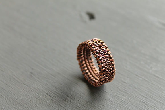 Wire weaving ring tutorial