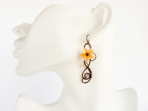Wire tutorial - earrings Bloom