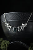 Blueberries necklace silver Plant jewelry Berries jewelry Forest elven necklace Woodland jewelry