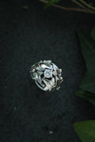 Ivy leaves ring, Sterling silver, Elven proposal ring