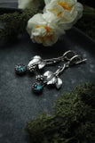Raspberry earrings Silver botanical jewelry Silversmithing wedding jewelry