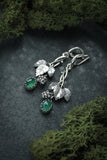 Raspberry earrings Silver botanical jewelry Silversmithing wedding jewelry