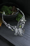 Enchanted Fern Necklace Sterling Silver Woodland Wedding Jewelry Elven cuff