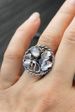 Oak and Ginkgo silver ring Plant jewelry Silversmithing