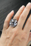 Oak and Ginkgo silver ring Plant jewelry Silversmithing
