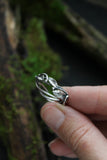 Elven silver ring with leaves and twigs Silversmaithing