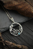 Ginkgo pendant Botanical jewelry Elven silver pendant Wedding necklace Romantic jewelry