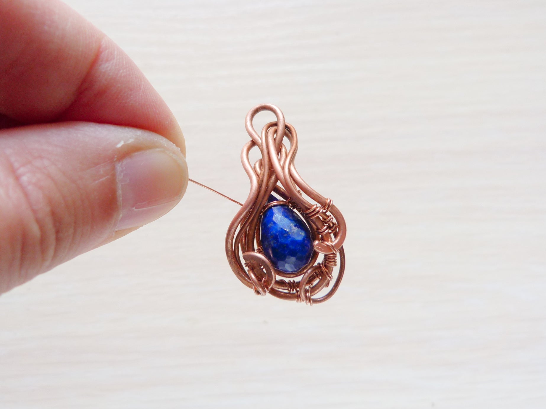 Wire wrapped jewelry tutorial Fox pendant copper wire tutorial Copper –  Ursula Jewelry