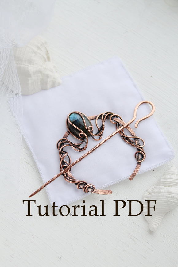 Tutorial jewelry DIY project Octopus brooch Copper soldering Wire wrapped jewelry tutorial PDF file DIY jewelry diy craft