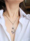 Dandelion pendant Floral jewelry Silversmithing