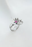 Lotus ring Proposal flower ring Artisan jewelry