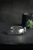 Manatee bracelet Silver cuff Artisan jewelry