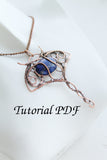 Wire wrapped tutorial Manta pendant without soldering DIY project Copper wire wrapping Jewelry Tutorial Wire weaving necklace