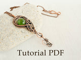 Tutorial jewelry DIY project - Tutorial wire wrapped pendant - Key pendant - Copper soldering
