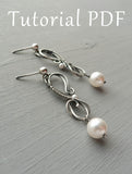 Wire wrapped tutorial Silver Earrings without soldering Jewelry tutorial Wire wrapped earrings Wire weave tutorial Step by step guide